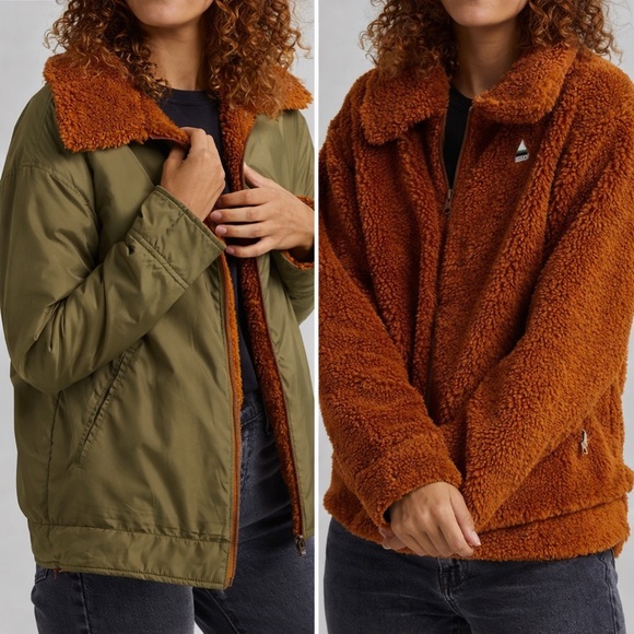Burton Jackets & Blazers - Burton Reversible Sherpa Jacket - Women’s Medium